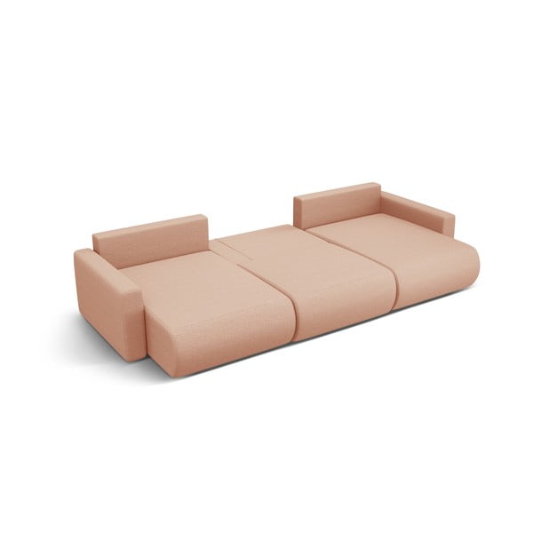 Rozā stūra dīvāns ar uzglabāšanas vietu (U veida) Belfast – Cosmopolitan Design-image-2