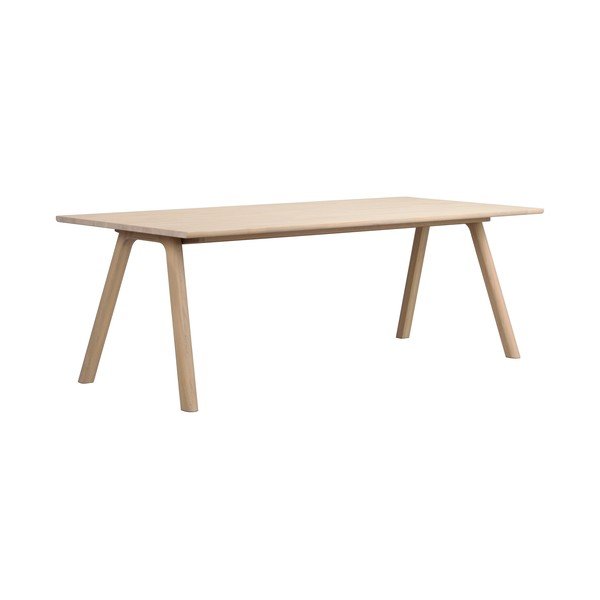 Ozola masīvkoka izvelkams ēdamgalds 95x220 cm Clapperton – Rowico