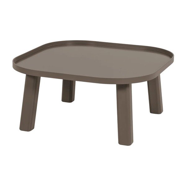 Brūns apaļš žurnālgaldiņš no MDF ø 80 cm Mosa – WOOOD