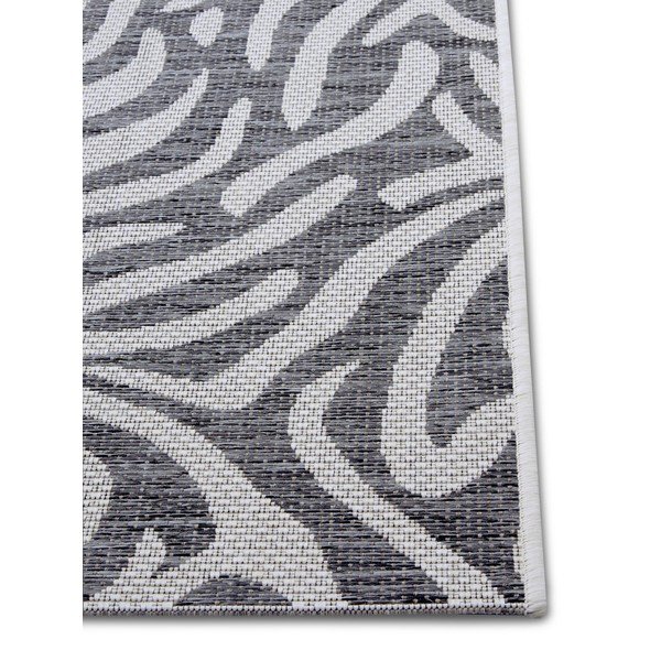 Pelēks un bēšs āra paklājs NORTHRUGS Cebra, 160 x 230 cm-image-2