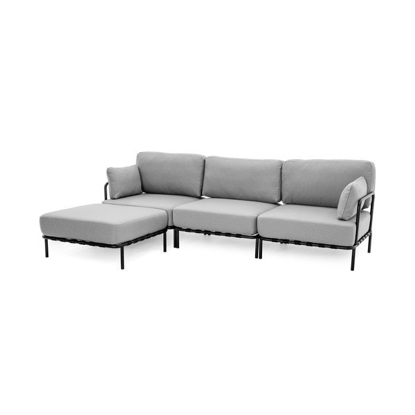 Gaiši pelēks dārza modulārais dīvāns 234 cm Salve – Sit Sit-image-3