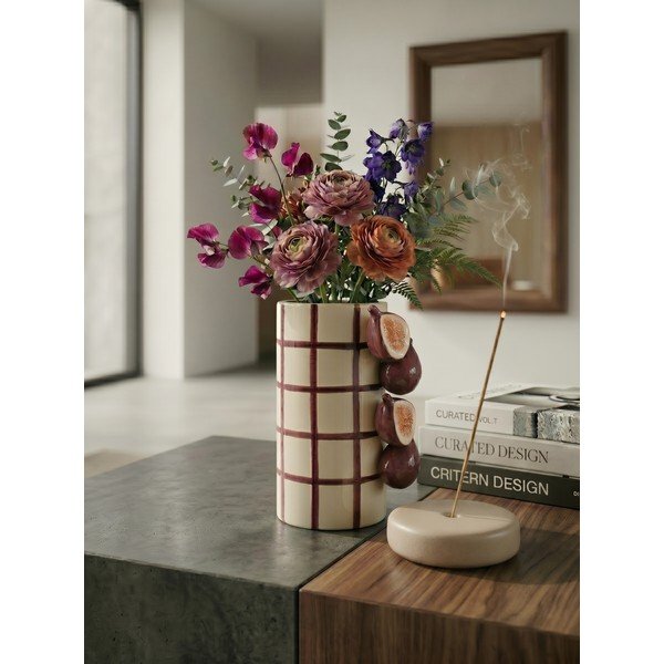 Violeta/krēmkrāsas keramikas vāze (augstums 21 cm) Havor – Yes Everyday-image-2