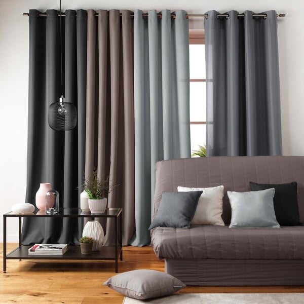 Melns uzvelkams pārvalks dīvānam 3 sēdvietām Essentiel – douceur d'intérieur-image-1