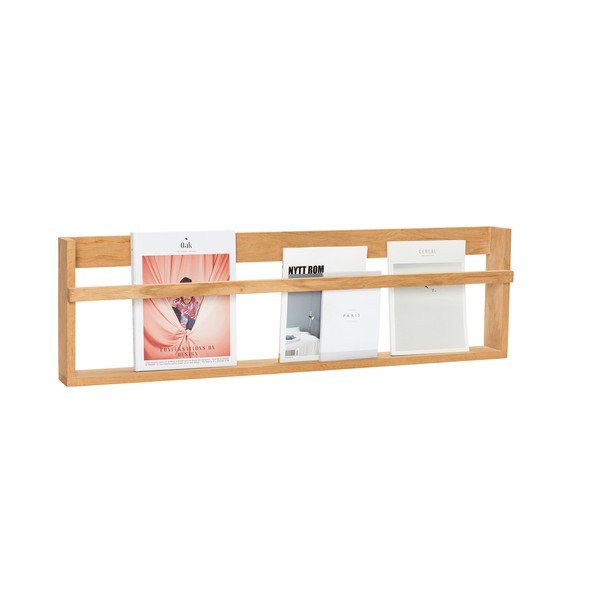 Dabīga toņa daudzlīmeņu/bildēm ozola masīvkoka sienas plaukts 110 cm Display – Hübsch-image-4
