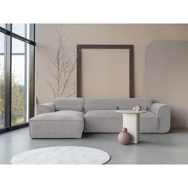Gaiši pelēks stūra dīvāns (ar kreiso stūri) Flex Felix – Miuform-image-1
