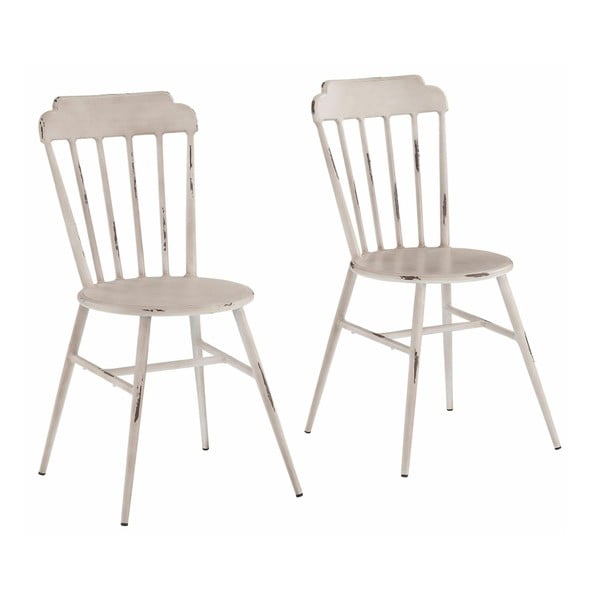2 baltu dižskābarža krēslu komplekts Støraa Toledo