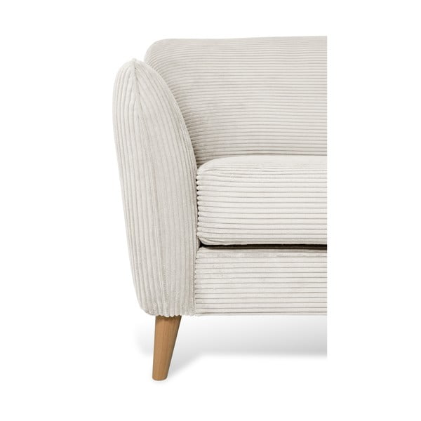 Balts velveta stūra dīvāns (ar labo stūri) Paris – Scandic-image-4