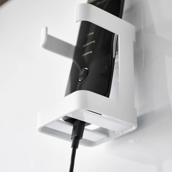 Balts metāla ādas kopšanas piederumu turētājs Film Hook – YAMAZAKI-image-3