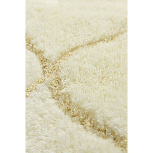 2 bēšu taisnstūra formas vannas paklājiņu komplekts Foutastic Wave-image-3