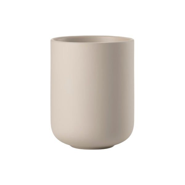 Bēšs māla trauks zobu birstei Sensu – Zone