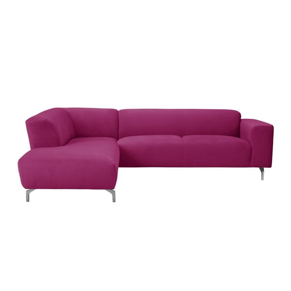Rozā stūra dīvāns Windsor & Co Sofas Orion, kreisais stūris