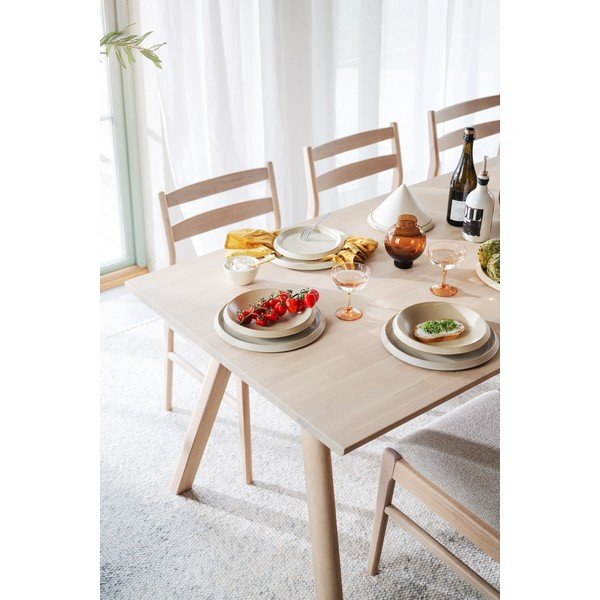 Ozola masīvkoka izvelkams ēdamgalds 95x220 cm Clapperton – Rowico-image-4