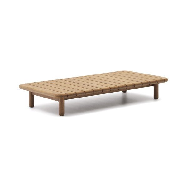 Tīkkoka masīvkoka dārza kafijas galdiņš 70x140 cm Turqueta – Kave Home-image-2