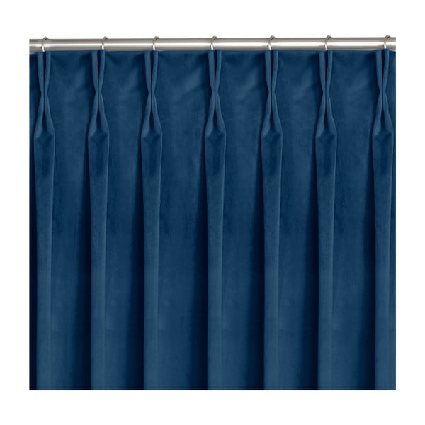 Tumši zils aizkars 200x175 cm Vila – Homede-image-3