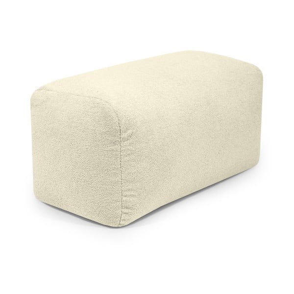 Krēmkrāsas sēžammaiss no buklē auduma Plus 100 Lounge – SLOWDOWN-image-4