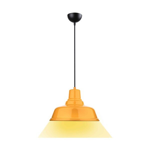 Okera dzeltena metāla piekaramā lampa ø 32 cm Pawn – Squid Lighting-image-4