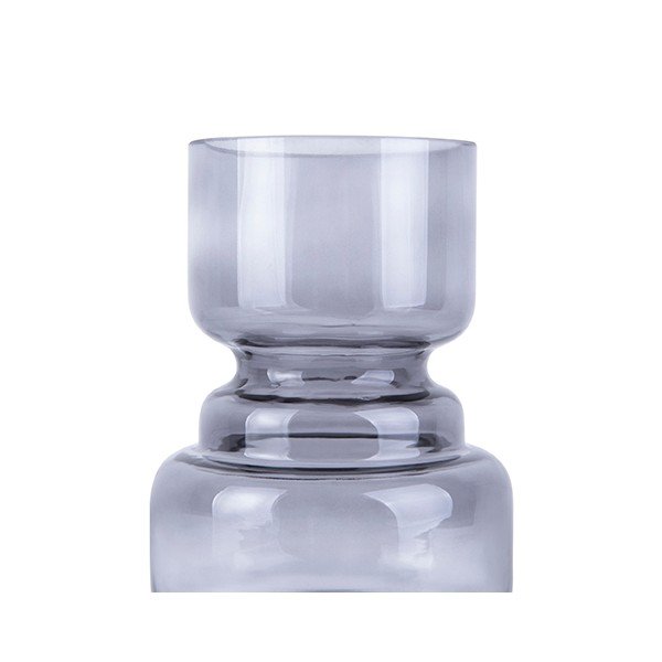 Pelēka stikla vāze PT LIVING Courtly, augstums 20 cm-image-2
