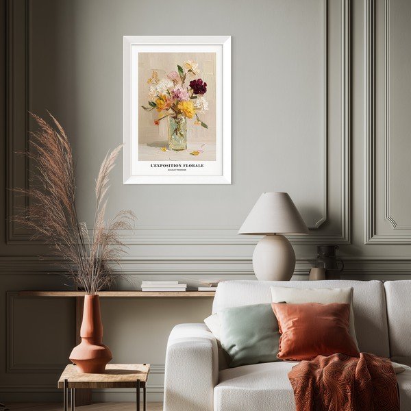 Drukāta glezna ar rāmi 56x75 cm Sunny Bouquet – Styler-image-1