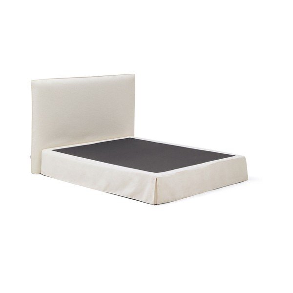 Balta polsterēta divvietīga gulta 160x200 cm Jaira – Kave Home