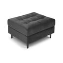 Tumši pelēks samta kāju soliņš Milo Casa Santo