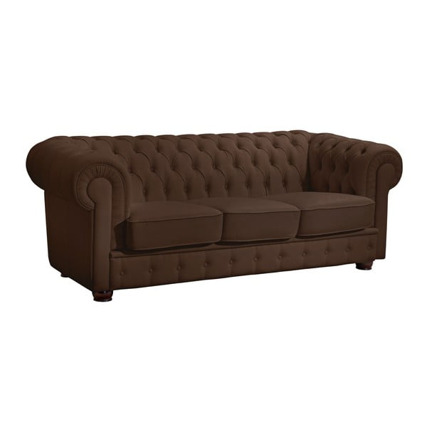 Brūns mākslīgās ādas dīvāns Max Winzer Bridgeport, 200 cm