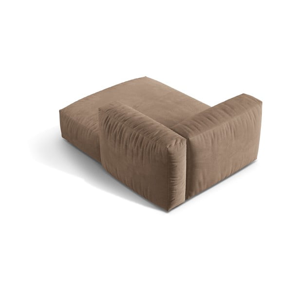 Gaiši brūna samta modulārā dīvāna daļa (ar labo stūri) Martina – Micadoni -image-2