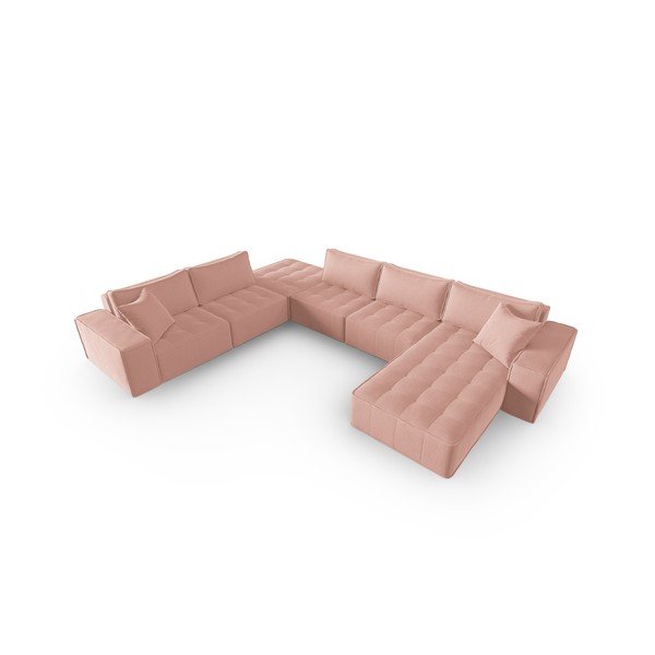 Rozā stūra dīvāns (ar kreiso stūri/U veida) Mike – Micadoni Home-image-2