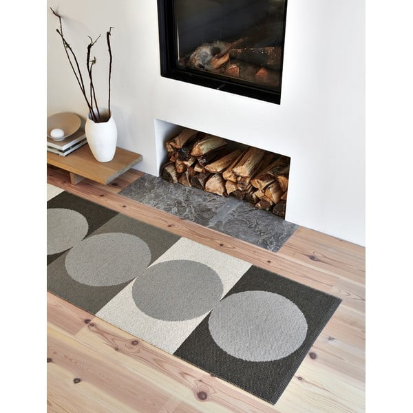 Pelēks/krēmkrāsas iekštelpu un āra paklājs 70x140 cm Otto Clay – Pappelina-image-3