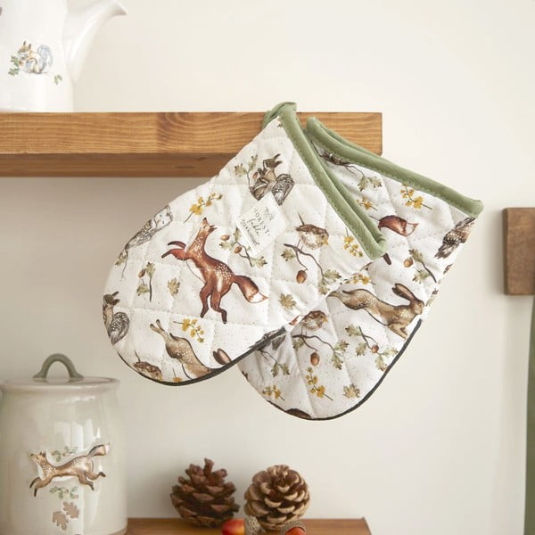 Kokvilnas virtuves cimdi (2 gab.) Forest Fable – Cooksmart ®-image-1