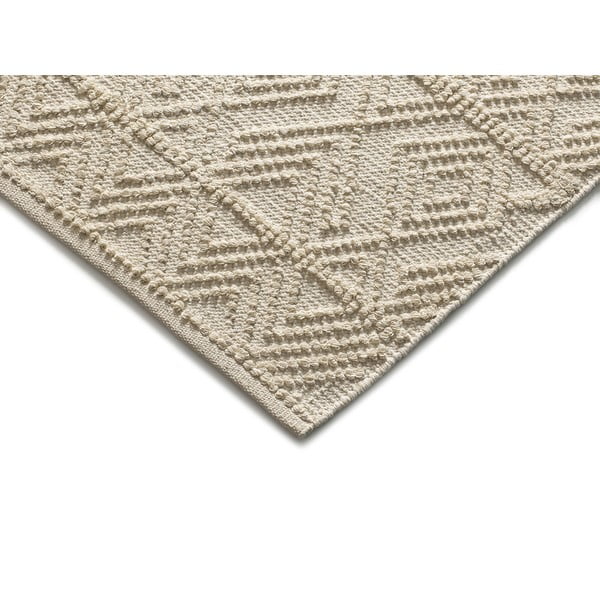 Krēmkrāsas mazgājams/ar rokām darināts paklājs no pārstrādātas kokvilnas 160x230 cm Pamuk – Universal-image-2