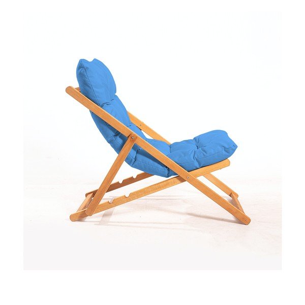 Zils/dabīga toņa dižskābarža masīvkoka dārza atpūtas komplekts 2 personām – Floriane Garden-image-2