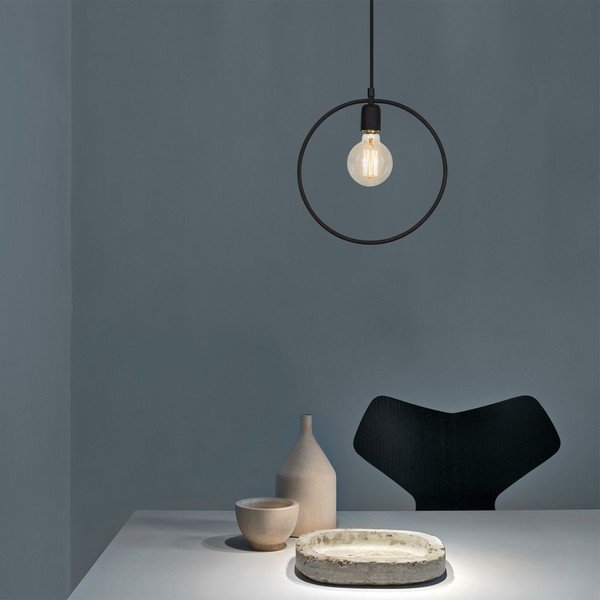 Melna piekaramā lampa Geonni – Opviq lights-image-3