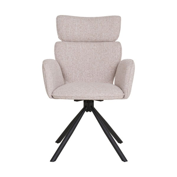 Bēši polsterēti ēdamistabas krēsli ar roku balstiem (2 gab.) Cordoba – House Nordic-image-2