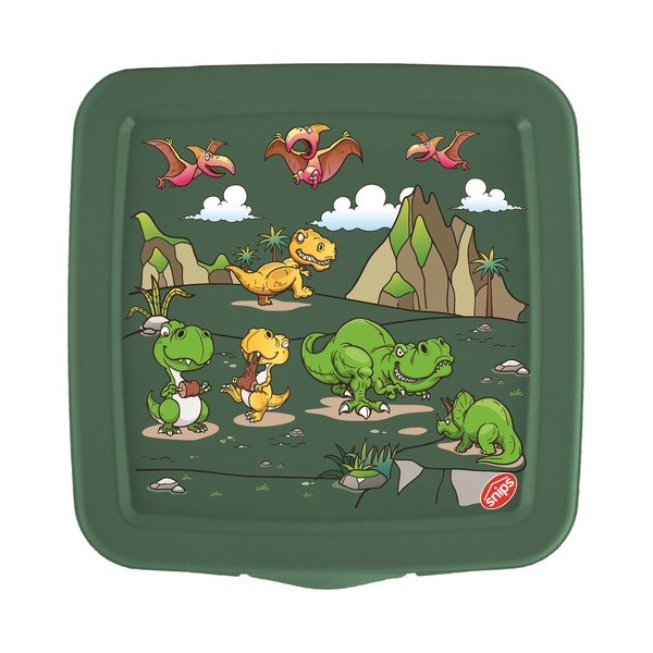 Zaļa bērnu pusdienu kārba Dinosaur – Snips-image-2