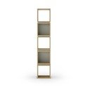 Zaļš/dabīga toņa grāmatplaukts ar ozolkoka imitāciju 32x167 cm Lofty – Marckeric