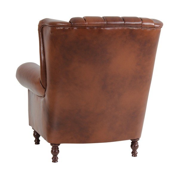 Brūns ādas atzveltnes krēsls Max Winzer Vary-image-3