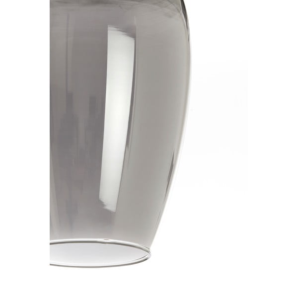 Tumši pelēka/bronzas krāsas piekaramā lampa ar stikla abažūru ø 35 cm Lukaro – Light & Living-image-3