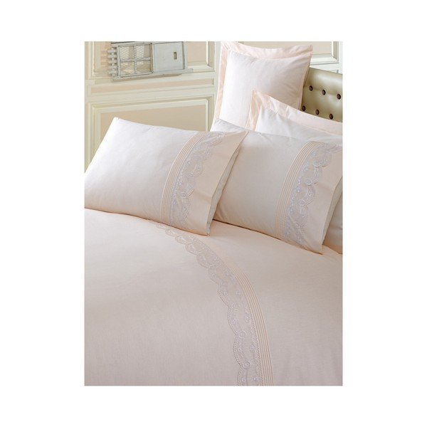 Ranforce kokvilnas gultas veļa ar palagu divguļamai gultai Brode, 200 x 220 cm