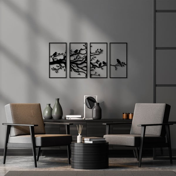 Metāla sienas dekors 34x70 cm Branch – Wallity-image-2