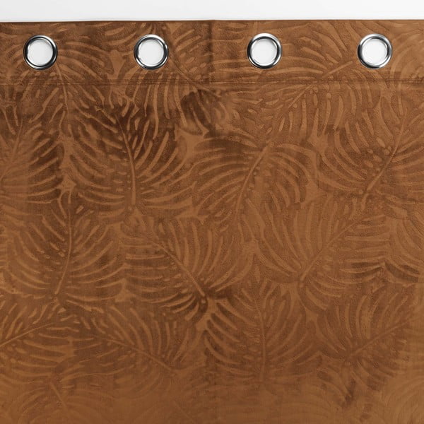 Brūns samta aizkars 140x240 cm Analia – douceur d'intérieur-image-2