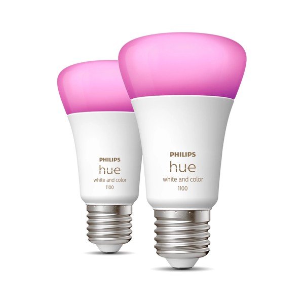 LED spuldzes ar E27 spuldžu ietveri (2 gab.), 11 W White and color ambiance – Philips Hue-image-1