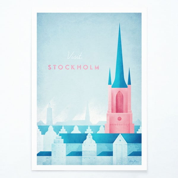 Plakāts Travelposter Stockholm, 50 x 70 cm