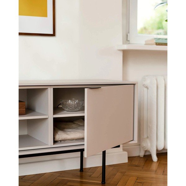 Pelēkbēšs TV galdiņš 189x61x42 cm Mod – noo.ma-image-4