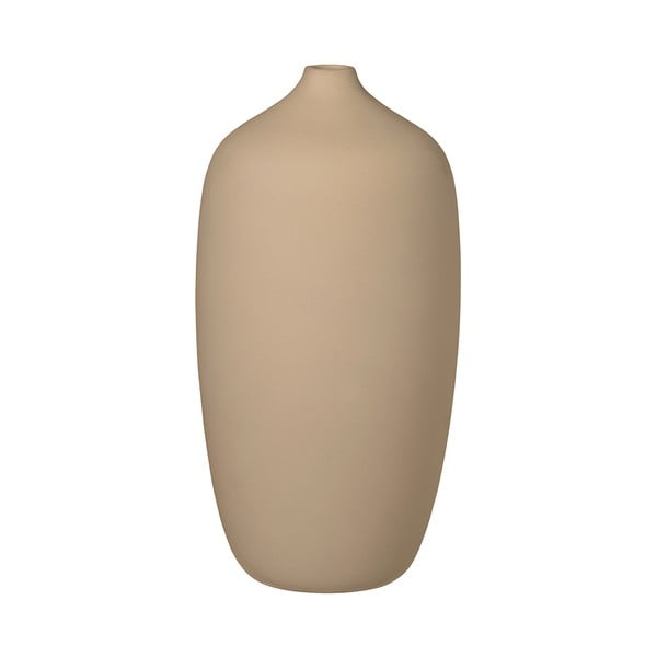 Bēšs keramikas vāze Blomus Nomad, augstums 25 cm