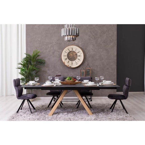 Keramikas izvelkams ēdamgalds 90x160 cm Azur – Marckeric-image-1