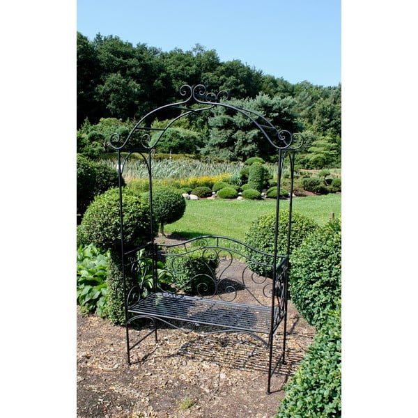 Melns metāla dārza sols Colima – Garden Pleasure-image-2