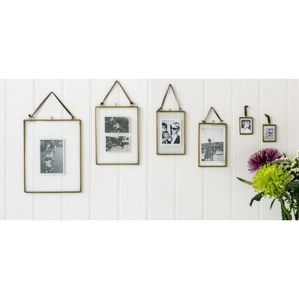 Zelta krāsas metāla stāvošs foto rāmis 20x37,5 cm – Rex London-image-1