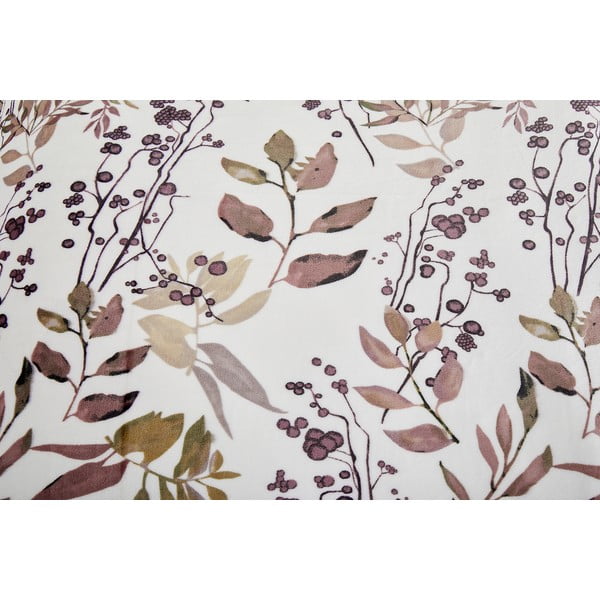 Balta/brūna vienguļamā mikroplīša gultas veļa 140x200 cm Ramita – My House-image-4