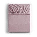 Dūmakaini rozā trikotāžas palags ar gumiju 90x200 cm Amber – Restilo