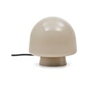 Pelēkbēša galda lampa ar stikla abažūru (augstums 20 cm) Reig – Kave Home